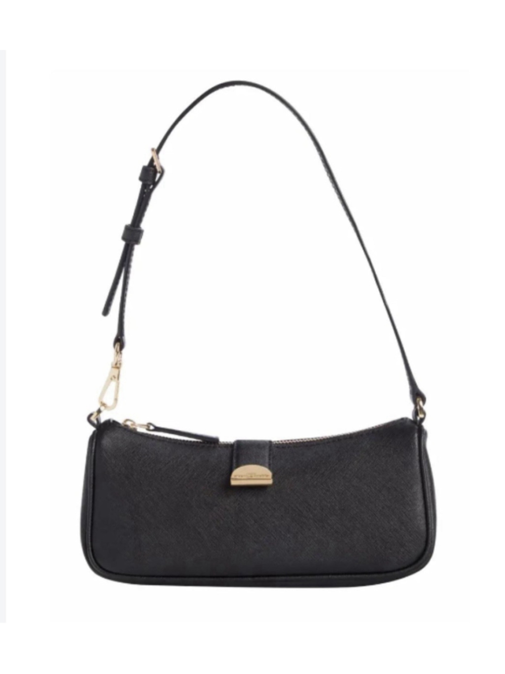 Marc Jacobs Crescent Moon Mini Clutch BLACK M0016449 Saffiano Leather